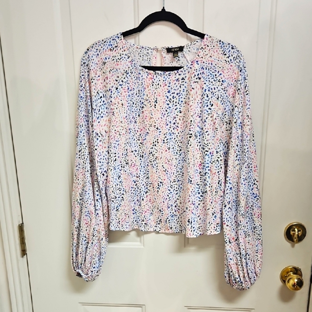 AFRM Pheasant Sleeve Ditzy Print  Blouse